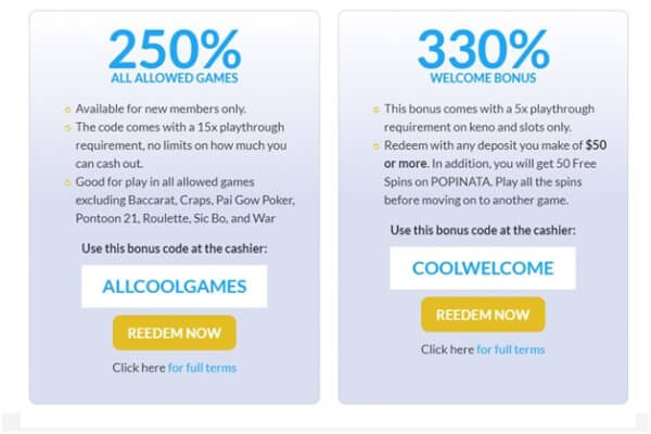 Cool cat casino free bonus codes 2017 march