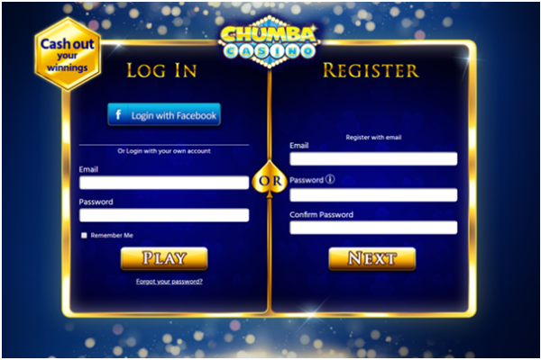 chumba casino login page numbers