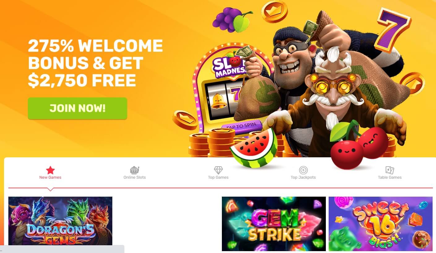 No deposit bonus code slot madness